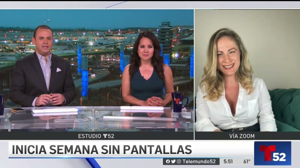 Los niños y las pantallas tecnológicas, entrevista para&nbsp;Telemundo